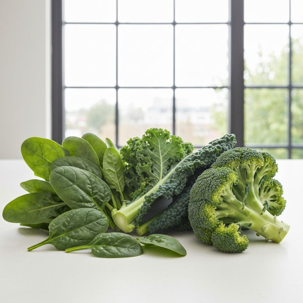 Sötétzöld leveles zöldségek